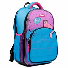 Акция на Шкільний рюкзак напівкаркасний 1Вересня S-97 Pink and Blue (559493) от Y.UA