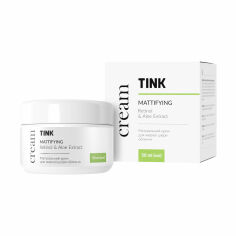 Акция на Матувальний крем для обличчя Tink Mattifying Retinol & Aloe Extract Cream для жирної шкіри, 50 мл от Eva