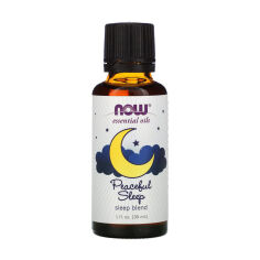 Акція на Ефірна олія Now Foods Essential Oils Peaceful Sleep Oil Blend Спокійний сон, 30 мл від Eva