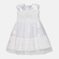 Акція на Дитяче літнє фатинове плаття для дівчинки Sasha 4129 116 см Біле від Rozetka