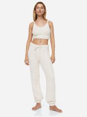 Акция на Піжамні штани жіночі великих розмірів H&M 61117399 XL Світло-бежеві от Rozetka