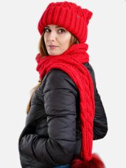 Акція на Шапка-біні жіноча Awama CZ07 292314 One Size Червона від Rozetka