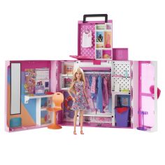 Акція на Ігровий набір Barbie Двоповерхова шафа мрії з лялькою (HGX57) від Будинок іграшок