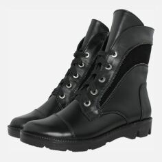 Акція на Жіночі зимові черевики високі P.Alina RP229 37 23.5 см Чорні від Rozetka