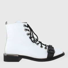 Акція на Жіночі зимові черевики Crisma RC0054B 37 23.5 см Білі від Rozetka