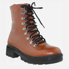 Акція на Жіночі зимові черевики високі Crisma RC0075-1 37 23.5 см Руді від Rozetka
