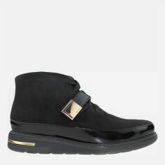 Акция на Жіночі зимові черевики низькі Vito Villini R079-11 37 23.5 см Чорні от Rozetka