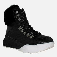 Акція на Жіночі зимові черевики високі Favi RF02199 37 23.5 см Чорні від Rozetka