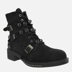 Акция на Жіночі зимові черевики високі Favi RF0788-11 37 23.5 см Чорні от Rozetka