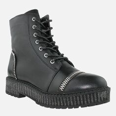 Акція на Жіночі зимові черевики високі Favi RF55168 37 23.5 см Чорні від Rozetka