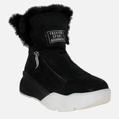 Акция на Жіночі зимові черевики високі Favi RF01160-5 37 23.5 см Чорні от Rozetka