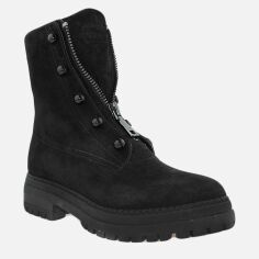 Акція на Жіночі зимові черевики високі Favi RF7529-11 37 23.5 см Чорні від Rozetka