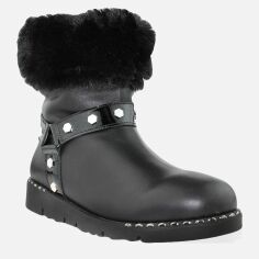 Акція на Жіночі зимові черевики високі Favi RF133708 37 23.5 см Чорні від Rozetka