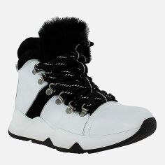 Акція на Жіночі зимові черевики високі Favi RF01101 37 23.5 см Білі від Rozetka