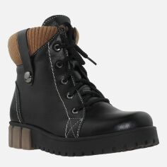 Акція на Жіночі зимові черевики високі Gampr RG238-1 36 23 см Чорні від Rozetka