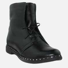 Акція на Жіночі зимові черевики високі Gampr RG18-55940 38 24 см Чорні від Rozetka