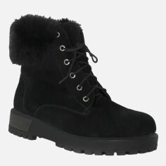 Акція на Жіночі зимові черевики високі Gampr RG18-55971-11 36 23 см Чорні від Rozetka