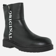 Акция на Жіночі зимові черевики високі Favi RF5010 37 23.5 см Чорні от Rozetka
