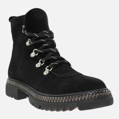 Акция на Жіночі зимові черевики високі Favi RF50520-11 37 23.5 см Чорні от Rozetka