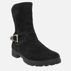 Акция на Жіночі зимові черевики високі Favi RF0435-11 37 23.5 см Чорні от Rozetka