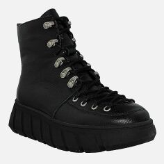 Акція на Жіночі зимові черевики високі Favi RF15005 37 23.5 см Чорні від Rozetka