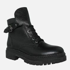 Акция на Жіночі зимові черевики високі Favi RF15061 37 23.5 см Чорні от Rozetka