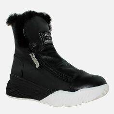 Акція на Жіночі зимові черевики високі Favi RF01160 37 23.5 см Чорні від Rozetka