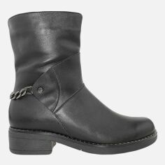 Акція на Жіночі зимові черевики високі Emilio RE06510 37 23.5 см Чорні від Rozetka