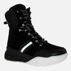 Акція на Жіночі зимові черевики високі Favi RF01130-11 37 23.5 см Чорні від Rozetka