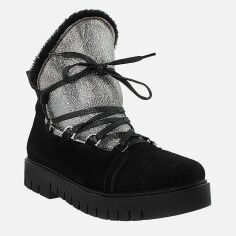 Акция на Жіночі зимові черевики низькі Dalis RD580-2-11 36 23 см Чорні от Rozetka