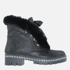 Акція на Жіночі зимові черевики високі Dalis RD611 37 23.5 см Чорні від Rozetka