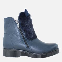 Акція на Жіночі зимові черевики високі Digsi RD15-22 37 23.5 см Сині від Rozetka