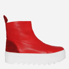 Акція на Жіночі зимові черевики високі Arcoboletto R632049 37 23.5 см Червоні від Rozetka