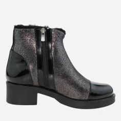 Акция на Жіночі зимові черевики низькі Goover G17137.01 38 24.5 см Чорні от Rozetka