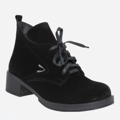 Акция на Жіночі черевики низькі Alvista RAL365-11 37 23.5 см Чорні от Rozetka