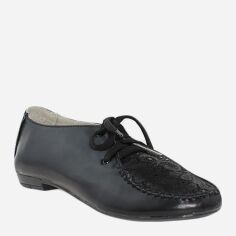 Акція на Жіночі туфлі зі шкіри Classic Style RR351 37 (23.5 см) Чорні від Rozetka