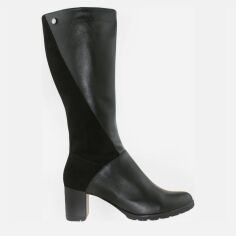 Акція на Жіночі зимові чоботи Dominel R820005 41 25.5 см Чорні від Rozetka