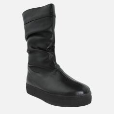 Акция на Жіночі зимові чоботи Gampr RG18-53053 37 23.5 см Чорні от Rozetka