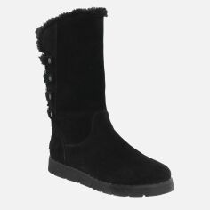 Акция на Жіночі зимові чоботи Favi RFV0099-11 37 23.5 см Чорні от Rozetka