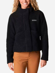 Акция на Куртка демісезонна коротка жіноча Columbia Panorama Snap Fleece Jacket 2012651-010 XL Чорна от Rozetka