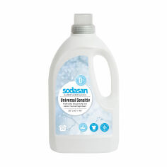 Акция на Органічний рідкий засіб для прання Sodasan Universal Sensitiv Bright & White, 1.5 л от Eva