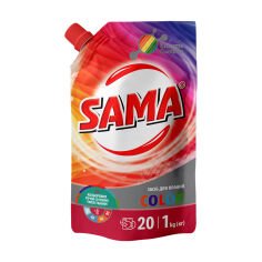 Акція на Засіб для прання кольорових речей із різних типів тканин Sama Color 20 циклів прання, 1 кг від Eva