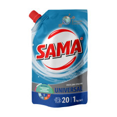 Акція на Засіб для прання синтетичних, лляних та бавовняних тканин Sama Universal 20 циклів прання, 1 кг від Eva