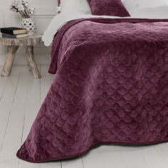 Акція на Покривало ТЕП Velour бордове, 150*210 см від Eva