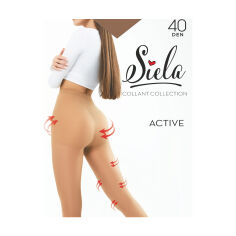 Акция на Колготки жіночі Siela Active з шортиками, 40 DEN, Shade, розмір 4 от Eva