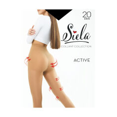 Акция на Колготки жіночі Siela Active з шортиками, 20 DEN, Nero, розмір 4 от Eva