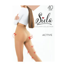 Акция на Колготки жіночі Siela Active з шортиками, 40 DEN, Daino, розмір 5 от Eva