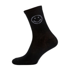 Акция на Шкарпетки жіночі Siela RT1322-128 Smile високі, спортивні, чорні, розмір 36-39 от Eva