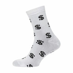 Акція на Шкарпетки чоловічі Modna Zona RT1311-028 $, високі, білі, розмір 39-42 від Eva