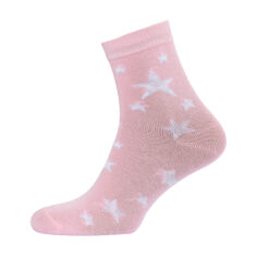 Акция на Шкарпетки жіночі Siela RT1312-072 класичні, рожеві з зірками, розмір 36-39 от Eva